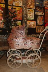 Konges Sløjd gyerek babakocsi SPARKLY MINNIE DOLL PRAM - rózsaszín Univerzális méret