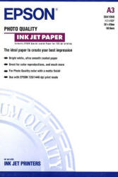Epson Quality Ink Jet fotópapír 104gr A3 S041068 (100 lap) (TEPS041068)