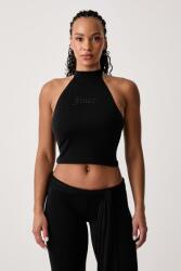 Juicy Couture top női viszkózzal WESLEY TIE BACK TOP - fekete S