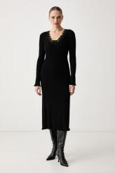 TWINSET pulóveres viszkózzal - fekete L - answear - 104 990 Ft