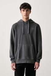 G-Star RAW melegítőfelső férfi pamut Logo overdyed hooded - szürke XL