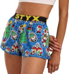 Styx Boxeri largi damă Styx art elastic sportiv Crăciun spiriduși (T1959) XXL (186404)