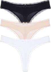 Dorina 3PACK tanga damă Dorina Essential Cotton multicolore (DCTH0013CO035-3X0190) XS (186614)