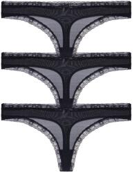 Dorina 3PACK tanga damă Dorina Essential Microfibre negre (DCTH0013MI138-3X0009) L (186626)