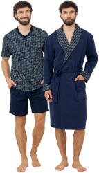 Italian Fashion Set elegant pentru el pijama și halat Italian Fashion RUFIN - BROKEN (35231)