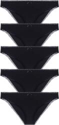 Dorina 5PACK chiloți brazilieni damă Dorina Essential Cotton negri (DCBZ0006CO035-5X0001) S (186620)