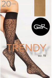 Gatta Trendy-19 20 DEN mintás testszínű térdfix