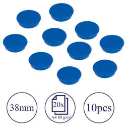 Franken Mágnes 38mm, erősség: 2500 g. HMS36 03 Franken 10 db/csomag, kék - suplix