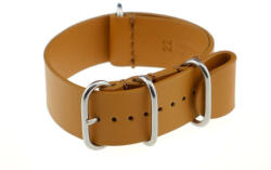 Rios Athens Bőr Nato Óraszíj Mézbarna - 24mm/L/XL - 290mm