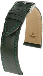 Rios Toscana Bőr Óraszíj Sötétzöld - 17mm / M/L - 114/82mm