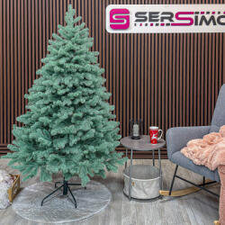 Sersimo Brad artificial Christmas Deluxe by Sersimo, Kovalivska argintiu, 3D, 180 cm (U-Kovaliska-Blue-180)