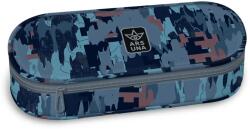 Ars Una Ars Una: Penar oval albastru cu model de camuflaj Hyde 23x5, 5x9 cm (54943797) Penar