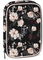 Ars Una Ars Una: Flowery Black penar cu mai multe compartimente 15, 5x22, 5x4, 5cm (54953741) Penar