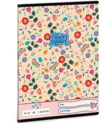 Ars Una Ars Una: Flower Power model de flori caiet cu linii pentru clasa 2-a 32 file A5 (53592606)
