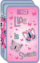 Luna Luna: Life is Sweet penar cu 3 compartimente, cu fluturi, echipat (000586735) Penar