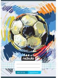 Nebulo Nebulo: Caiet cu pătrățele cu model de minge de fotbal A/5 27-32 (NR-VM-A5-12346561)