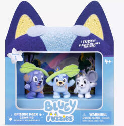 Moose Set de 3 Bluey Fuzzies - Camping (BLU19515/19288) Figurina