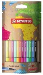 STABILO Stabilo: Pen 68 mini 12 bucăți set colorat (668/12)