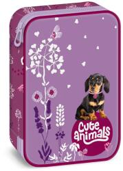 Ars Una Ars Una: Cute Animals - Penar multietajat cu model de cățeluș teckel 15, 5x22, 5x4, 5cm (51343699) Penar