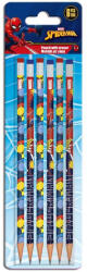 Luna Luna: Set de 6 creioane grafit cu radieră cu Spider-Man (000508550)