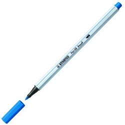 STABILO Stabilo: Pen 68 brush marker cu vârf de pensulă albastru (568/41)