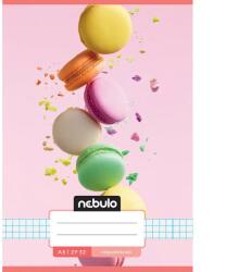 Nebulo Nebulo: Caiet cu pătrățele cu model de macarons A/5 27-32 (NR-CM-A5-12346554)
