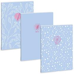 Ars Una Ars Una: Soft Touch Skyblue Spring caiet extra cu capse și cu puncte A/4 (53102447)