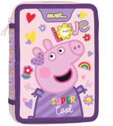 Luna Must: Peppa Porc penar umplut cu două niveluri 15x21x5cm (000482807) Penar