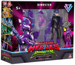 PMI Quantum Heroes: Figurina de acțiune Dinoster Trina cu armură violetă de 20 cm (EU580831A/580836) Figurina