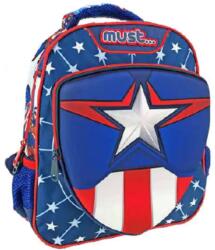Luna Captain America 3D rucsac de grădiniță 27x10x31cm (000500986)