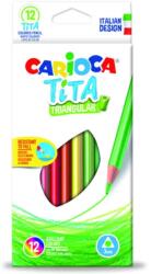 CARIOCA Carioca: Tita creion colorat triunghi 12 bucăţi (42786)