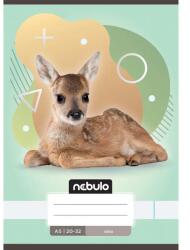 Nebulo Nebulo: Caiet simplu capsat A5, 20-32 file, cu animale - cu căprioară (SI-AM-A5-12346950)