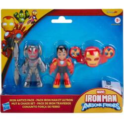 Hasbro Marvel Omul de Fier și prietenii săi minunați - Iron Antics Omul de Fier și setul de joc Ultron - Hasbro (G2022/G3117) Figurina