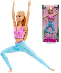 Mattel Barbie: Papusa de yoga flexibilă cu păr blond - Mattel (FTG80/HRH27) Papusa Barbie