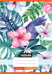 Nebulo Nebulo: Caiet cu model de floare tropicală cusută 27-32 A/5 (NR-2-CM-A5-20250302)