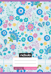 Nebulo Nebulo: Caiet liniat cu copertă colorată cu flori, clasa a 3-a, format A/5, 12-32 file, capsat (VO3-CM-A5-12345878)