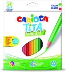 CARIOCA Carioca: Tita triunghi colorat creion 24buc (42787)