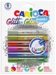 CARIOCA Set de decorare Classic cu sclipici, 6 buc (42110C)