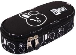 UNIPAP St. Right: Penar oval cu iepuraș Clever Bunny, culoare neagră, 23 cm (665578) Penar