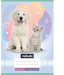 Nebulo Nebulo: Caiet liniat pentru clasa a 3-a, format A5, 12-32, cu animale de companie (VO3-AM-A5-12346851)