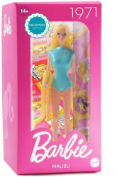 MGA Entertainment Barbie Malibu 1971 păpușă de colecție 15cm (LPP012G/1971) Papusa Barbie