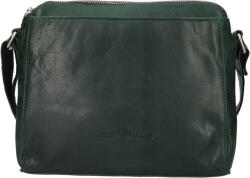 Greenwood Melony női bőr crossbody táska - sötétzöld