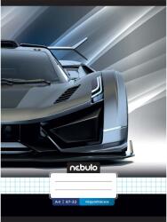 Nebulo Nebulo: Caiet cu model sport auto, pătrat cu capsă, 87-32 A/4 (NR-XM-A4-20250205)
