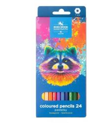 ICO ICO: Koh-I-Noor 3554 Creioane colorate hexagonale în cutie cu raton, set de 24 bucăți (7140115003-363156)