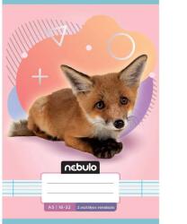 Nebulo Nebulo: Caiet liniat pentru clasa a 2-a, format A5, 16-32 file, cu animale - cu vulpe (VO2-AM-A5-12346745)
