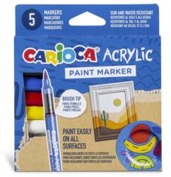 CARIOCA Set de 5 markere acrilice Acrylic - Carioca (45280)