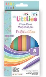 Luna The Littles: Set de 8 carioci cu vârf subțire în culori pastelate (000647070)