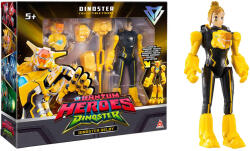 PMI Quantum Heroes: Figurina de acțiune Dinoster Delby cu armură galbenă de 20 cm (EU580831A/580832) Figurina