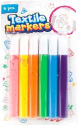 Magic Toys Set de carioci textile colorate, 6 bucăți (47112A)