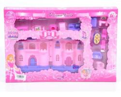 Magic Toys Castel de prințesă cu mobilă și lumină (MKK239694) Casuta papusi